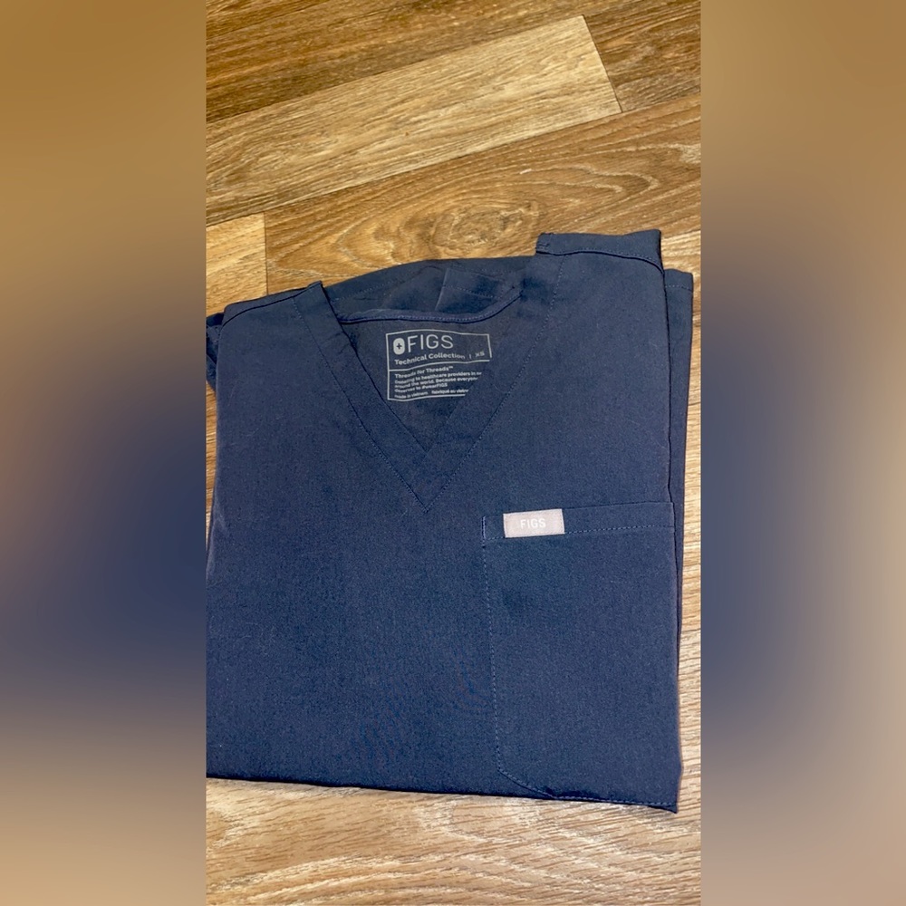 Figs night sky xs catarina scrub top